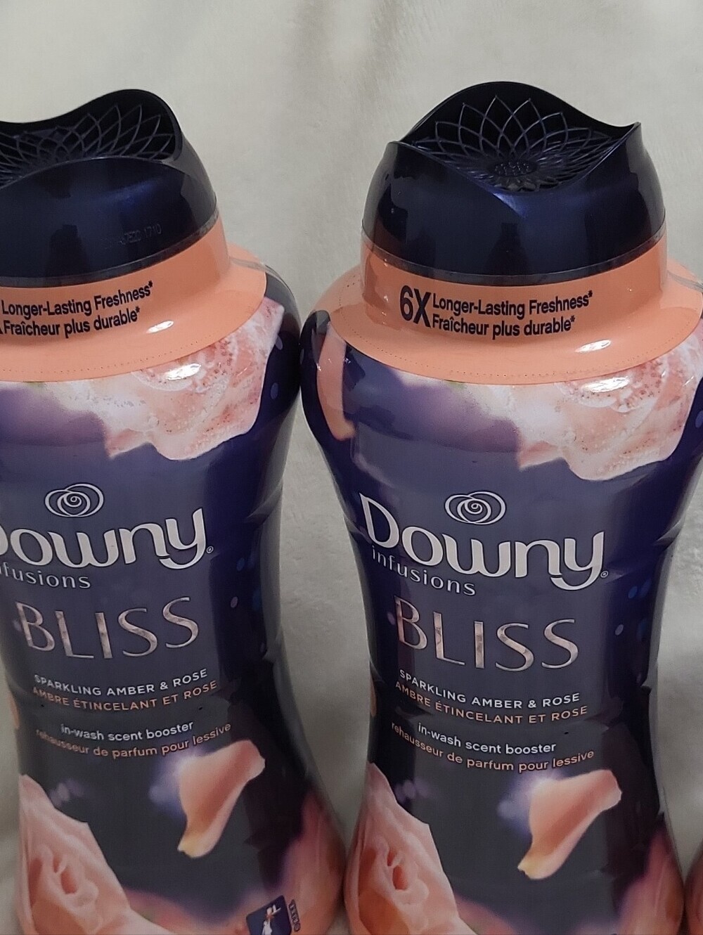 4 Downy Infusions Bliss In-Wash Scent Booster Beads Amber & Rose 24.0 oz - Picture 10 of 16